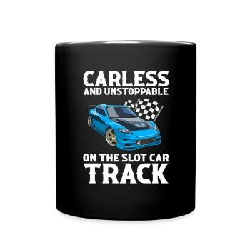 Devis Slot Car Racetrack pour Vintage Track Slot - Mug uni - noir - Devant