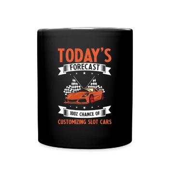 Devis Slot Car Racetrack pour Vintage Track Slot - Mug uni - noir - Devant