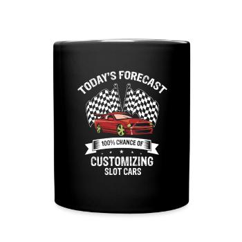 Dicton de piste vintage pour la course de voitures jouets - Mug uni - noir - Devant