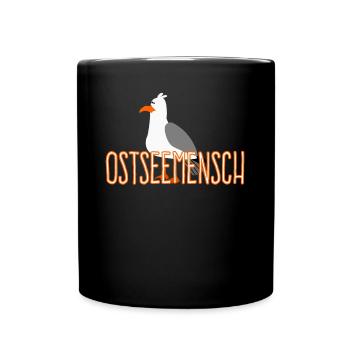 Ostsee Ostseeküste Ostseemensch - Tasse einfarbig - Schwarz - Vorne