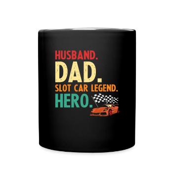 Dicton de piste vintage pour la course de voitures jouets - Mug uni - noir - Devant