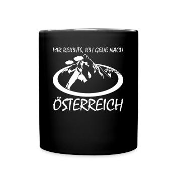 Österreich Urlaub Tirol Wien Innsbruck - Tasse einfarbig - Schwarz - Vorne