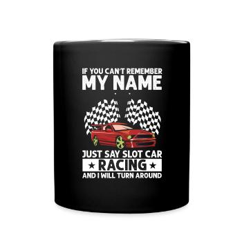 Devis Slot Car Racetrack pour Vintage Track Slot - Mug uni - noir - Devant