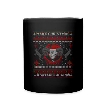 I Pentagramme du diable satanique - Mug uni - noir - Devant