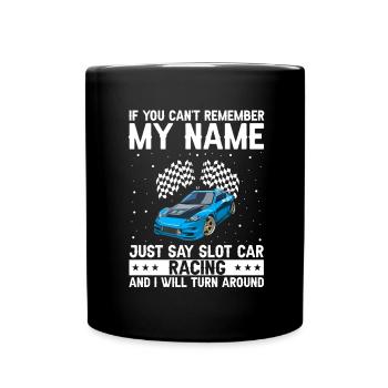 Dicton de piste vintage pour la course de voitures jouets - Mug uni - noir - Devant