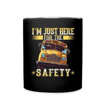 School bus attendant - school bus driver - Full Colour Mug - black - Front