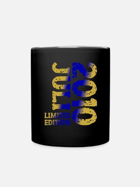 2010 Juli Limited Edition Geburtstag Geschenk - Tasse einfarbig - Schwarz