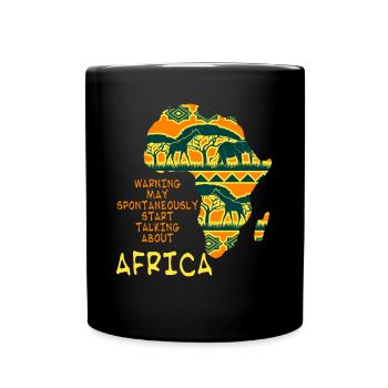 Safari en Afrique - Mug uni - noir - Devant