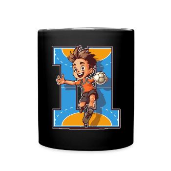 Handball Birthday - 11 years old boy - 11. - Full Colour Mug - black - Front