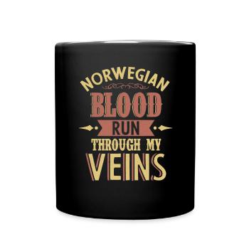 Norwegian - Full Colour Mug - black - Front