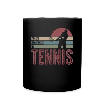 Balles de tennis Balles de tennis Joueurs de tennis - Mug uni - noir - Devant
