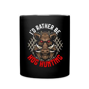 Man braucht ein Gewehr, um ein Reh zu töten, aber - Tasse einfarbig - Schwarz - Vorne