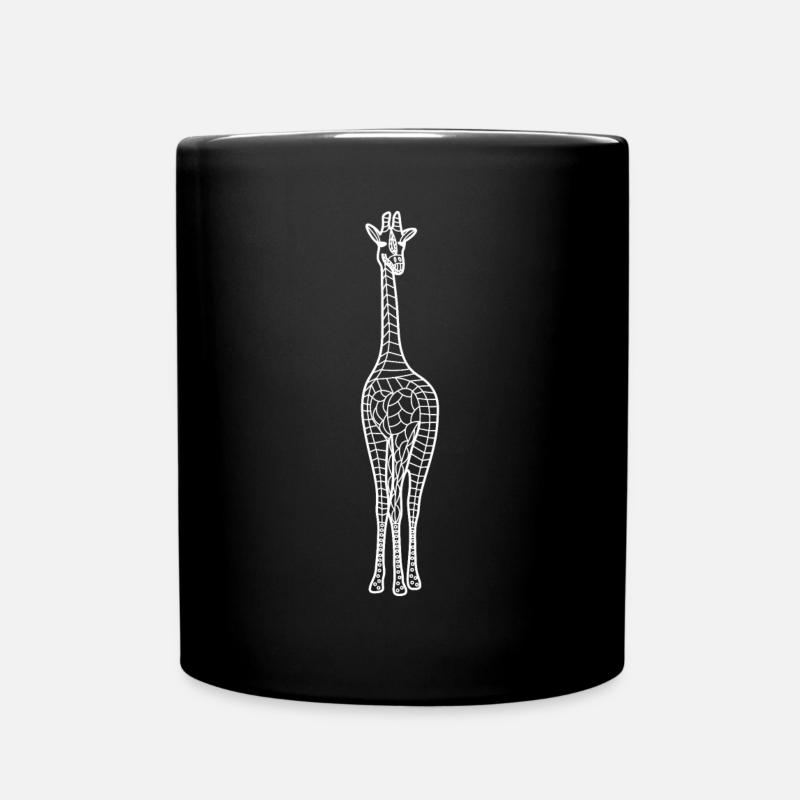 Girafe Tribale Girafes - Mug uni - noir