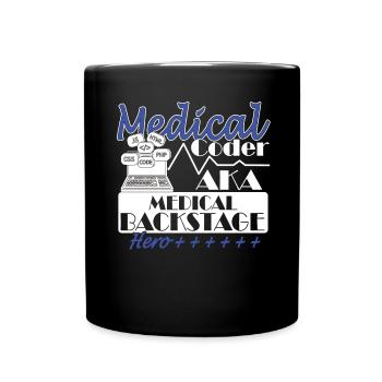 Medizinischer Assistent - Medizinischer Kodierer - Tasse einfarbig - Schwarz - Vorne