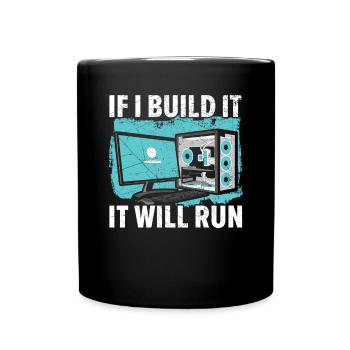 Sie haben den Link angeklickt, oder? - Tasse einfarbig - Schwarz - Vorne