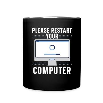 Posez-moi des questions sur les technologies de l’information - Mug uni - noir - Devant