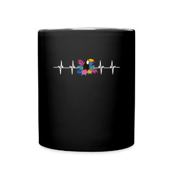 Save The Rainforest - Tasse einfarbig - Schwarz - Vorne