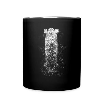 Longboard Longboarding Rain Longboarder - Mug uni - noir - Devant