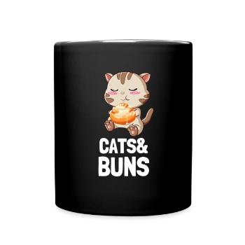 Cinnamon Roll And Cinnamon Buns - Full Colour Mug - black - Front