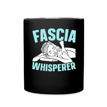 Faszienflüsterer lizenzierter Massagetherapeut - Tasse einfarbig - Schwarz - Vorne