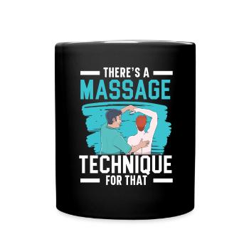 Il existe une technique de massage pour ce thérapeute - Mug uni - noir - Devant