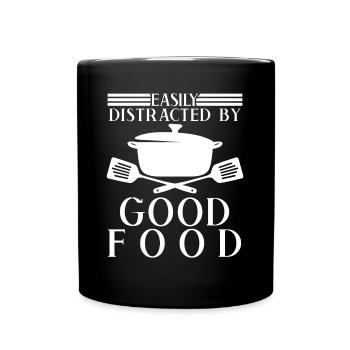 Cuisinier Cuisine Chapeau de chef Chef - Mug uni - noir - Devant