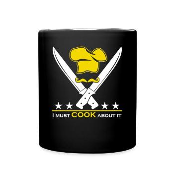 Chapeau de chef Chef cuisinier Chef de cuisine - Mug uni - noir - Devant