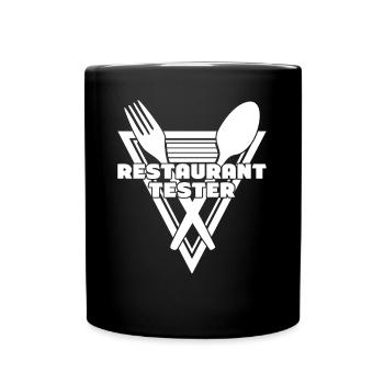 Testeur de restaurant Couteau de chef de restaurant - Mug uni - noir - Devant