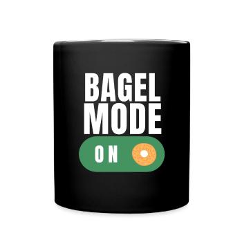 Sesame Bagel New York Jewish Deli - Tasse einfarbig - Schwarz - Vorne