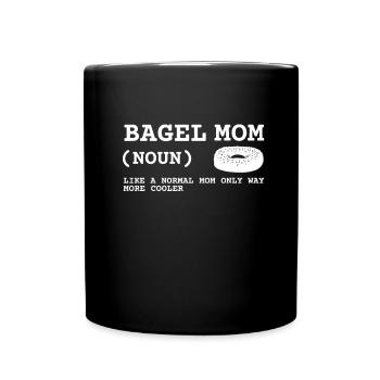 Sesame Bagel New York Jewish Deli - Tasse einfarbig - Schwarz - Vorne