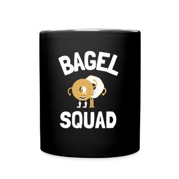 Sesame Bagel New York Jewish Deli - Tasse einfarbig - Schwarz - Vorne