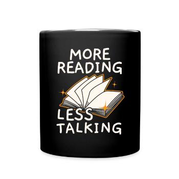 Lire la suite moins Talk Books Lire le livre - Mug uni - noir - Devant