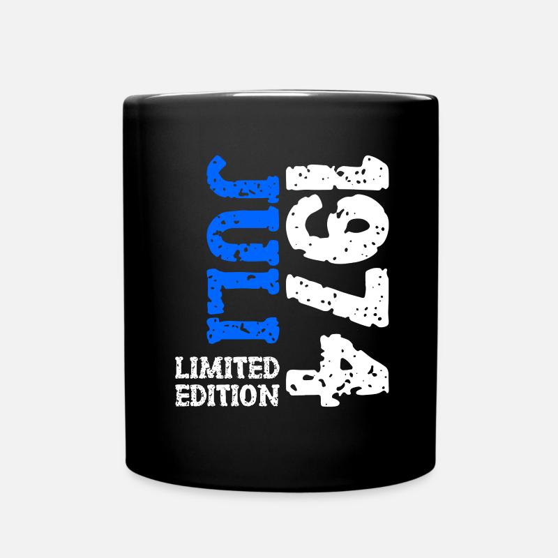 1974 Juli Limited Edition Geburtstag Geschenk - Tasse einfarbig - Schwarz