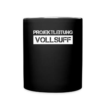 Bier Saufen Shirt Damen Herren Feiern Partnerlook - Tasse einfarbig - Schwarz - Vorne