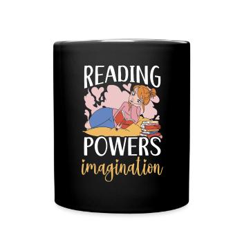 Lesezeichen? Sie meinen Quitter Strip? Buch lesen - Tasse einfarbig - Schwarz - Vorne