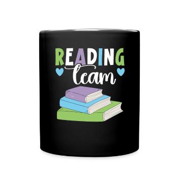 To read or not to read - a stupid question - Full Colour Mug - black - Front