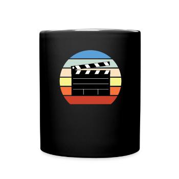 Vintage Film Clapper Director Musical Actor - Tasse einfarbig - Schwarz - Vorne