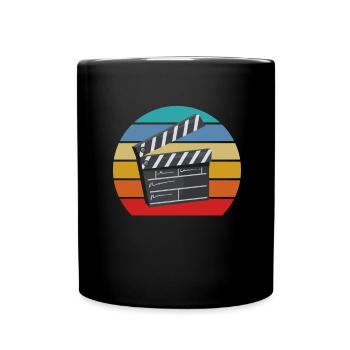 Vintage Film Clapper Director Musical Actor - Tasse einfarbig - Schwarz - Vorne