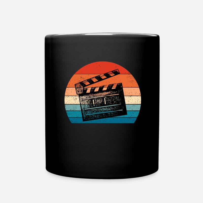 Vintage Film Clapper Director Musical Actor - Tasse einfarbig - Schwarz