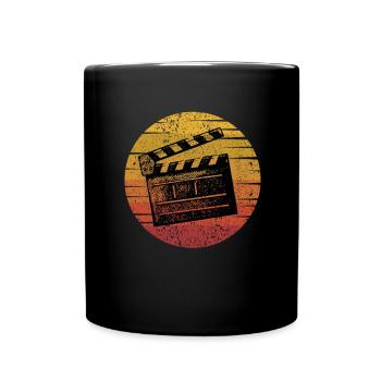Vintage Film Clapper Director Musical Actor - Tasse einfarbig - Schwarz - Vorne