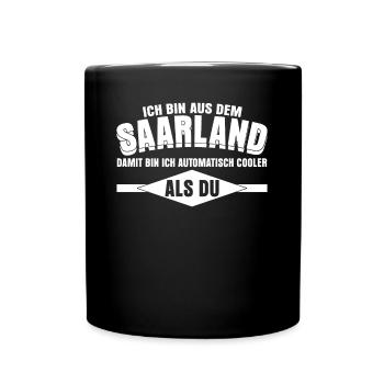 Saarländer Saarland saarländisch - Tasse einfarbig - Schwarz - Vorne