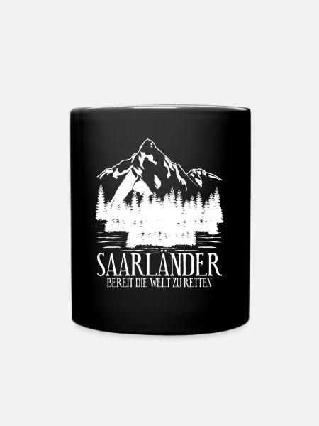 Saarland Wandern Saarländer - Tasse einfarbig - Schwarz