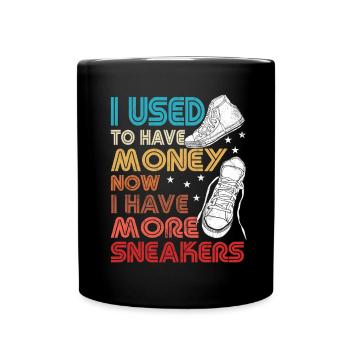 Collectionneur de baskets « J’avais de l’argent » - Mug uni - noir - Devant