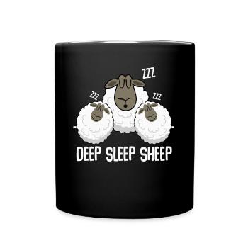 Chemise de sommeil Mouton Mouton Mouton Troupeau - Mug uni - noir - Devant