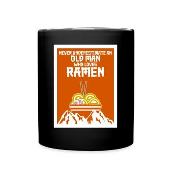 Ramen Nudeln Berge Nudelsuppe - Tasse einfarbig - Schwarz - Vorne