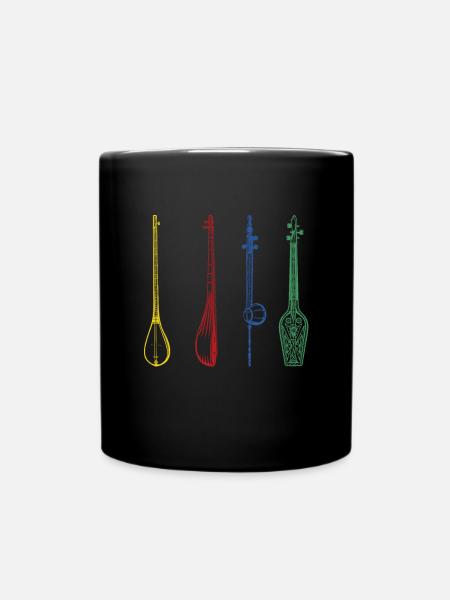 Irish Bouzouki Instrument Greek - Tasse einfarbig - Schwarz