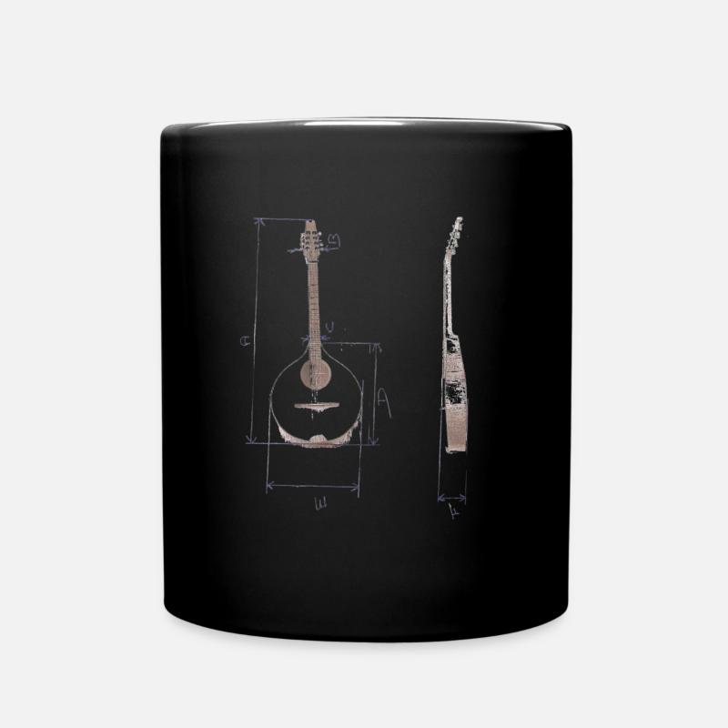 Irish Bouzouki Instrument Greek - Tasse einfarbig - Schwarz