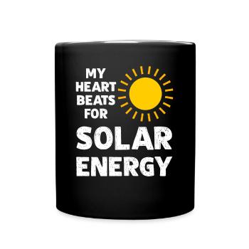 Photovoltaïque Cellules solaires Énergie solaire - Mug uni - noir - Devant