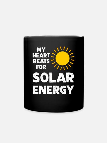 Photovoltaïque Cellules solaires Énergie solaire - Mug uni - noir