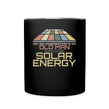 Solarzelle Photovoltaik Sonnenenergie - Tasse einfarbig - Schwarz - Vorne